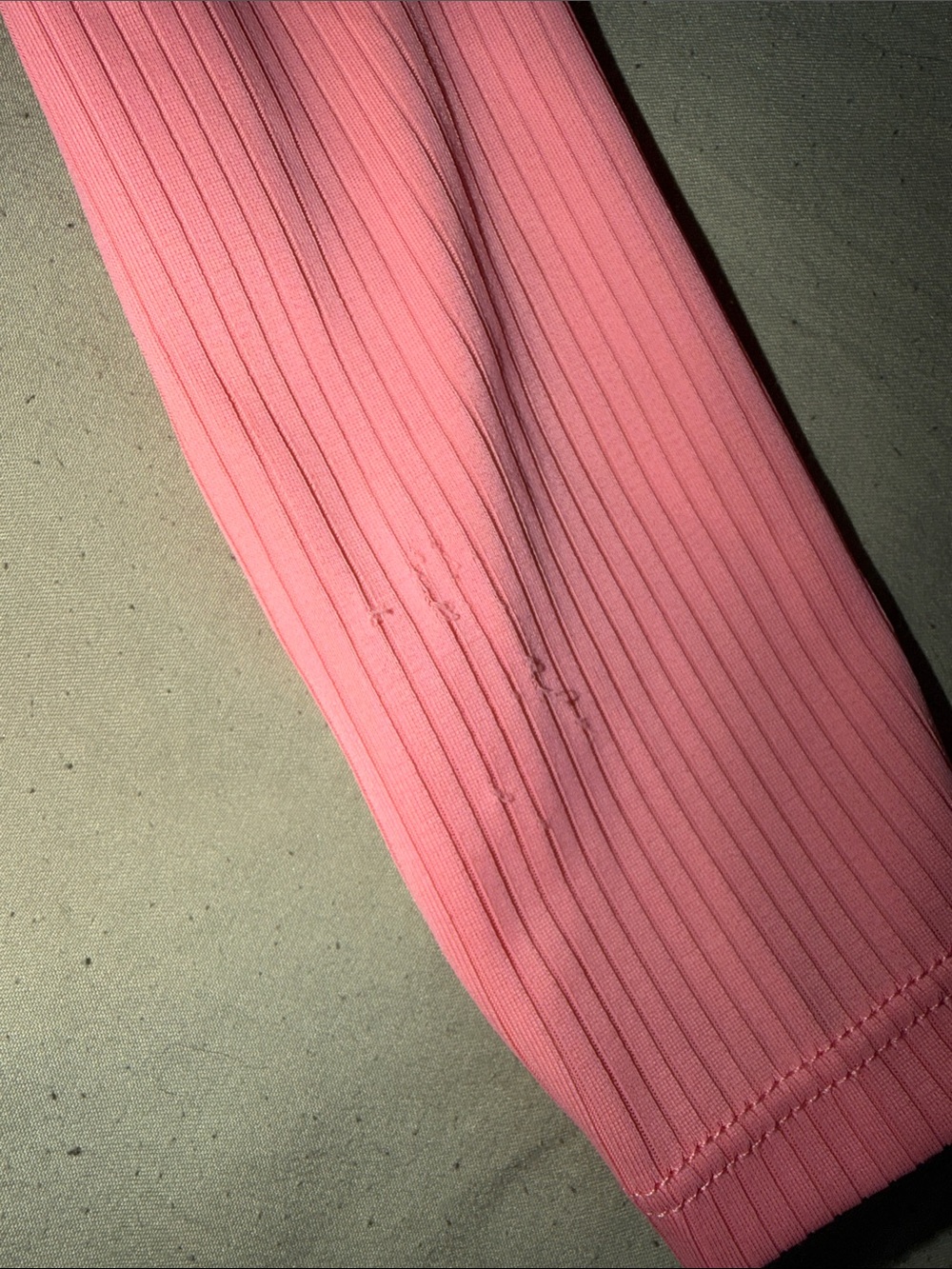 Pink Ribbed Long-Sleeve Baby Swimsuit Rashguard - Picture 5 of 5